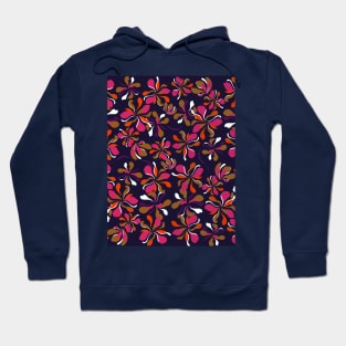 Floral pattern with lush colored flowers Hoodie